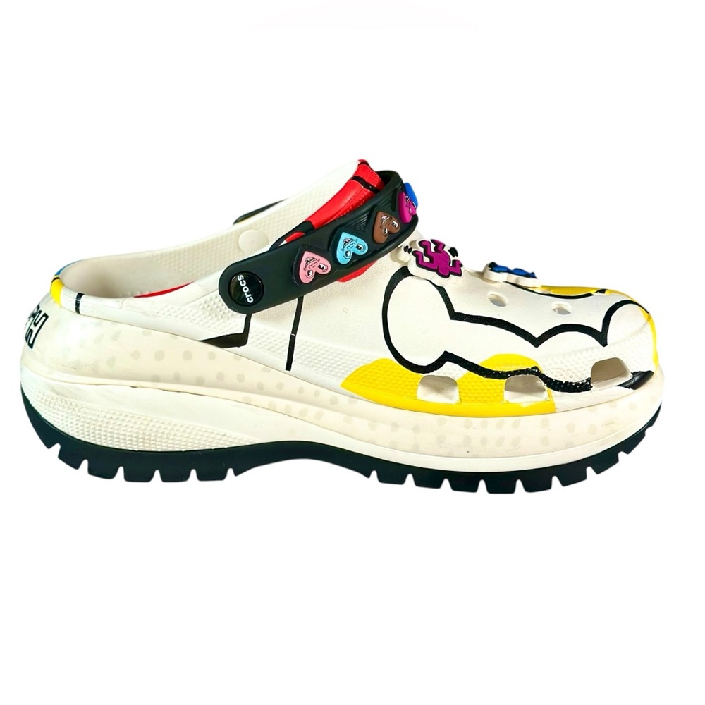 Rare Keith Haring X Crocs Mega Crush Log Limited Edition UNISEX - Picture 5 of 16